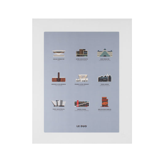 Image Republic Le Duo plakat "PLANCHE MUSÉES" 40X50 cm.