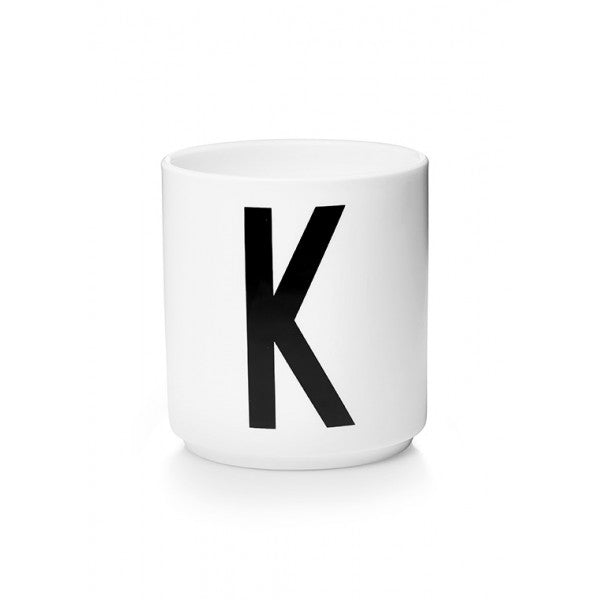 Design Letters K Porselen Kopp, Hvit