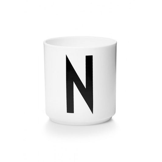 Design Letters N Porselen Kopp, Hvit