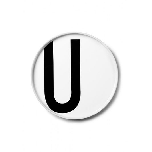 Design Letters U Tallerken, Hvit