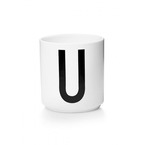 Design Letters U Porselen Kopp, Hvit
