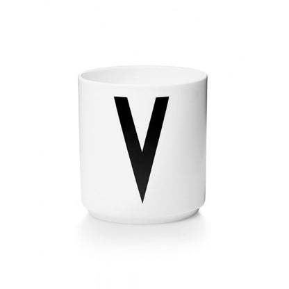 Design Letters V Porselen Kopp, Hvit