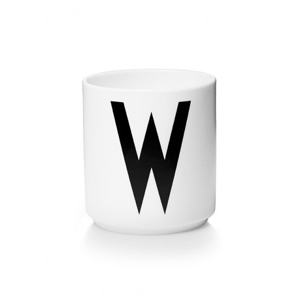 Design Letters W Porselen Kopp, Hvit