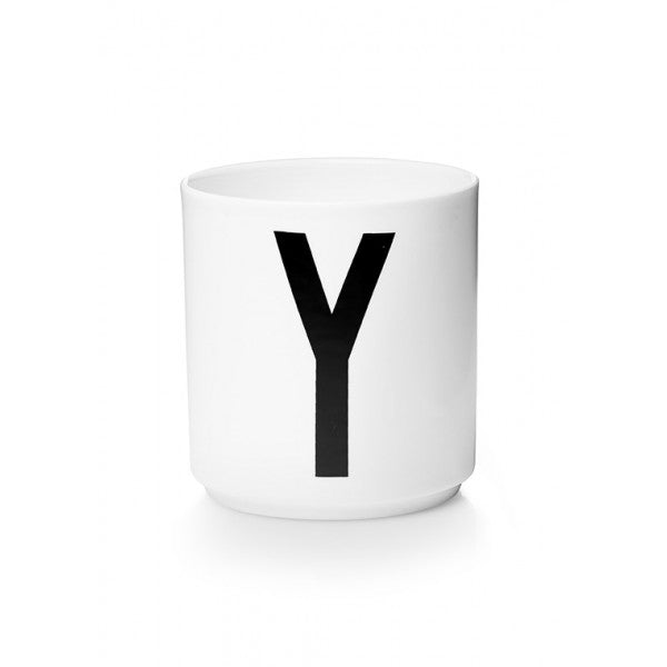 Design Letters Y Porselen Kopp, Hvit